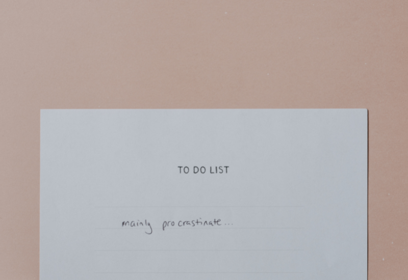 Procrastination to do list