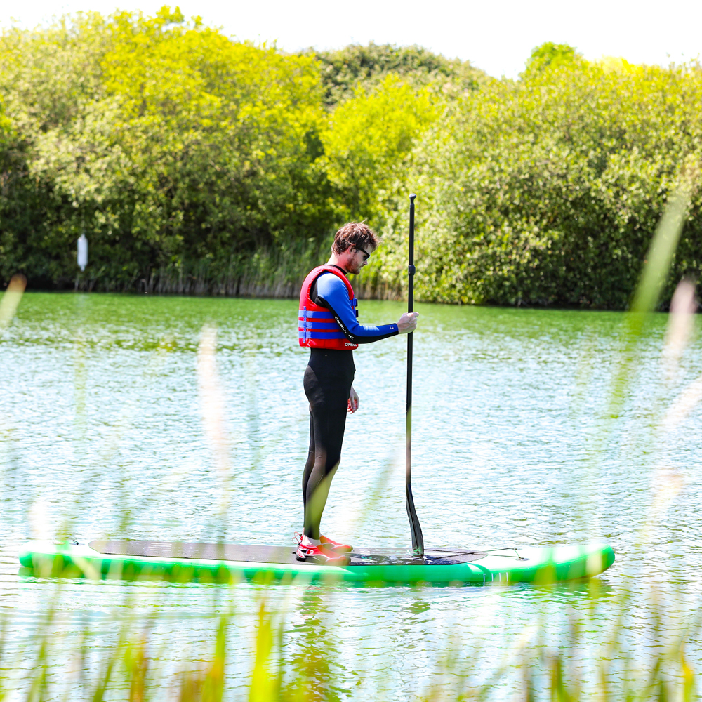 paddleboarding